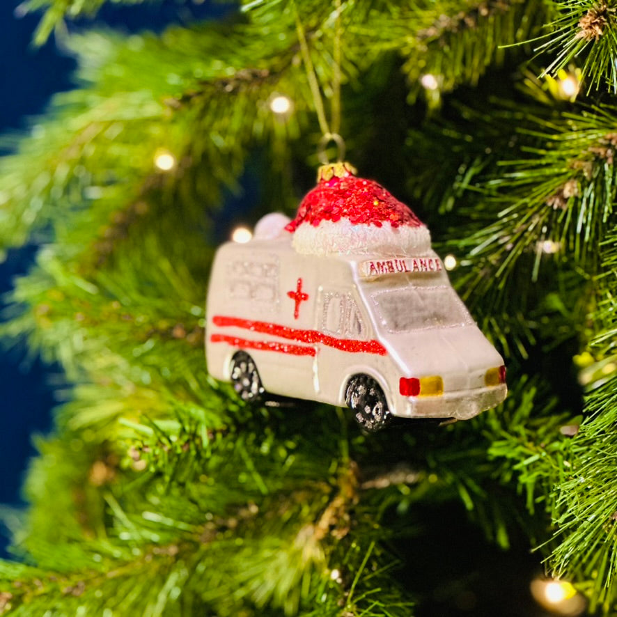 Ambulance kerstornament
