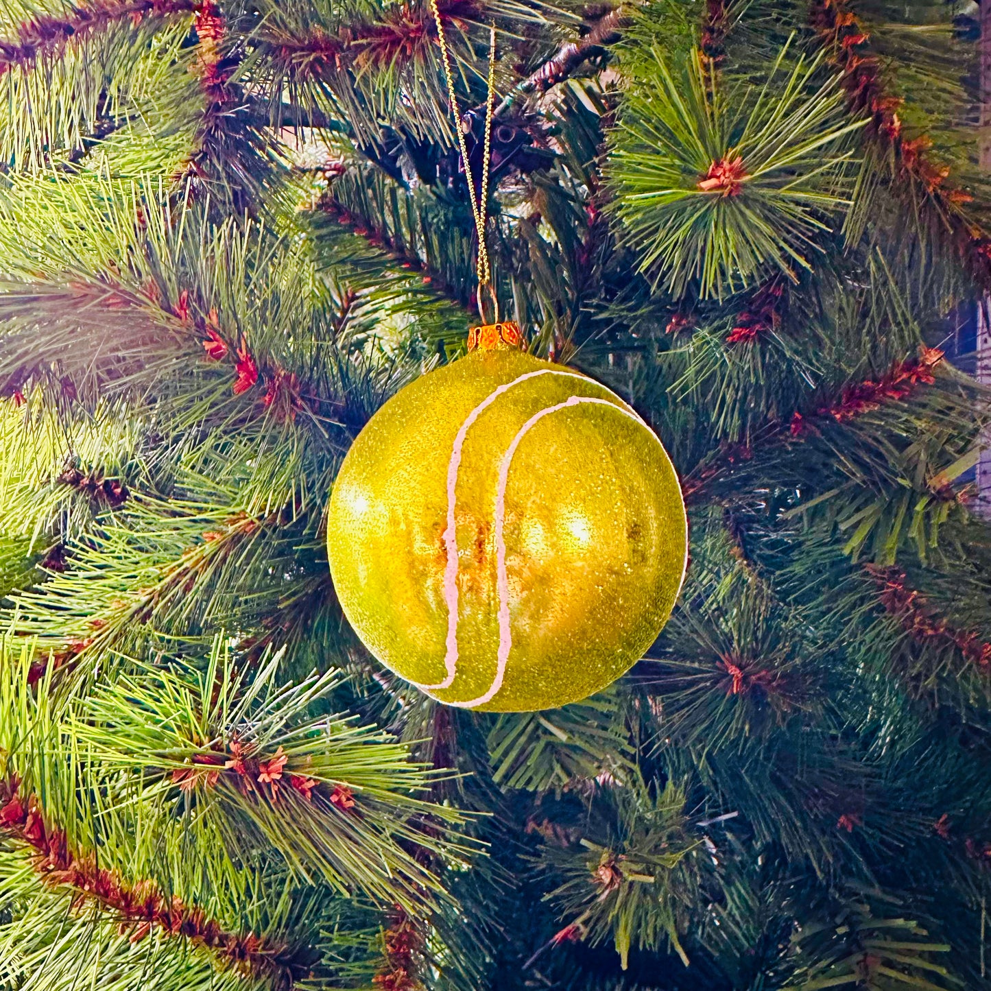 Kerstbal Tennisbal