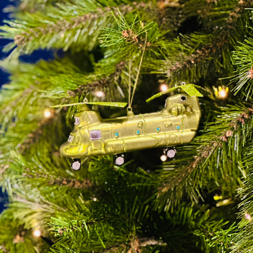 Chinook helicopter Kerstbal 