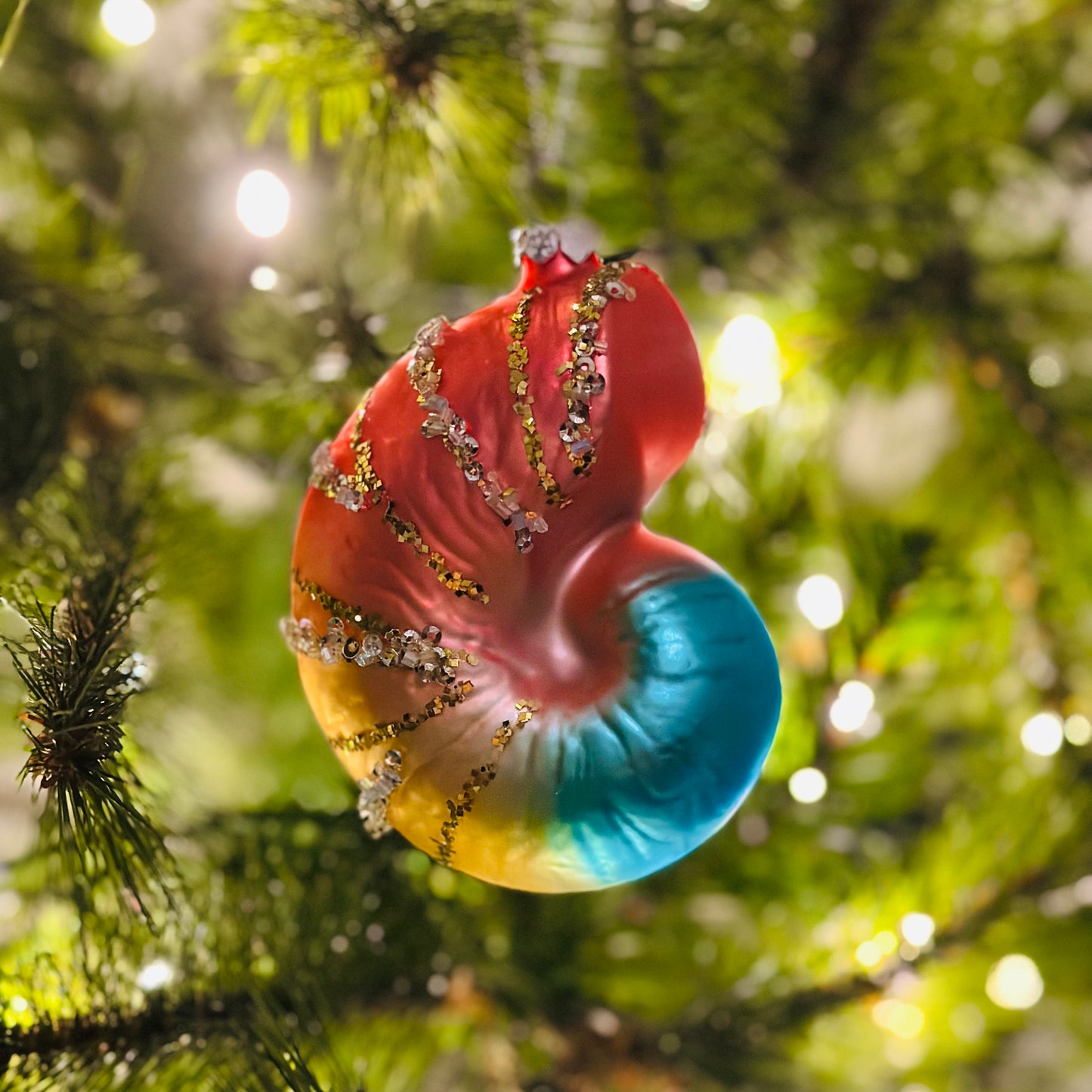 Kerstbal Schelp krul