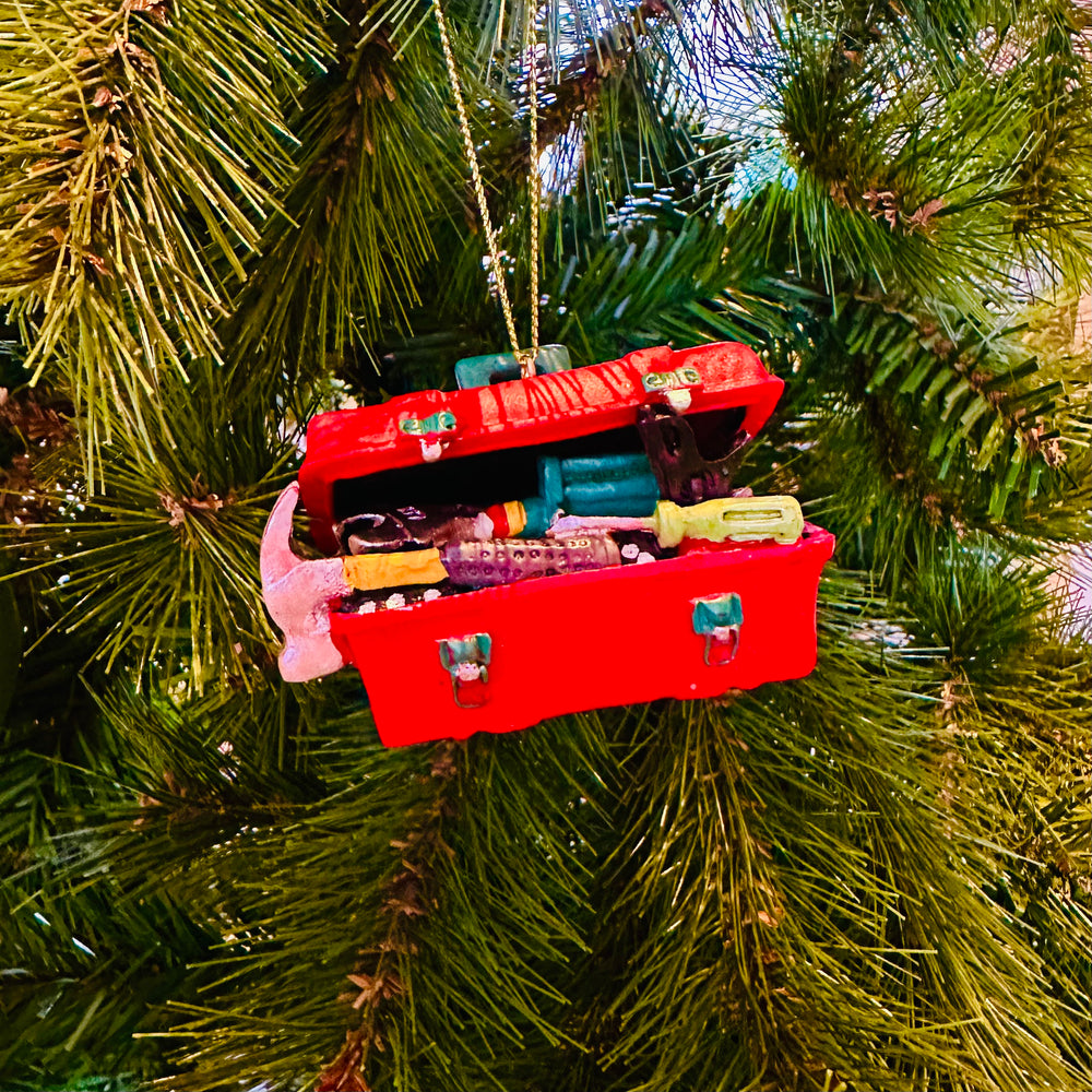 Kerstbal Gereedschapskist