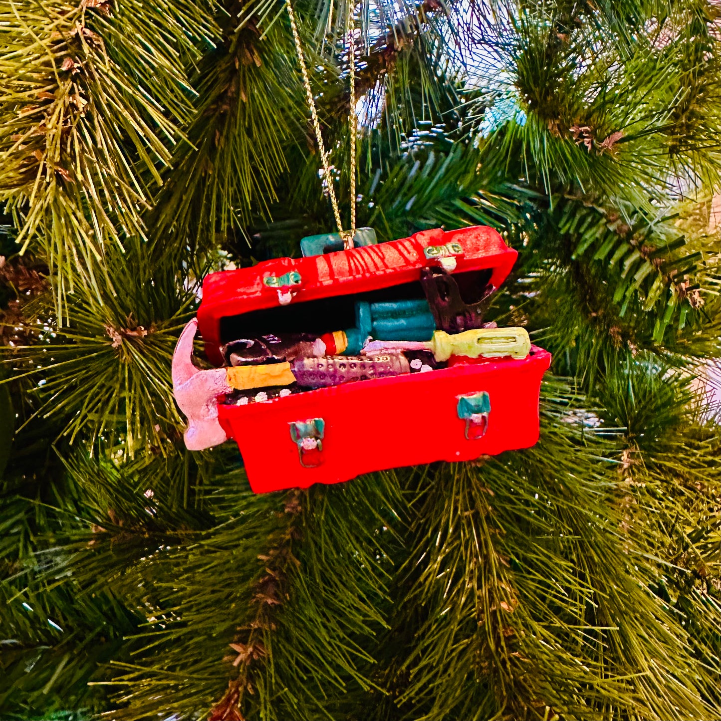 Kerstbal Gereedschapskist