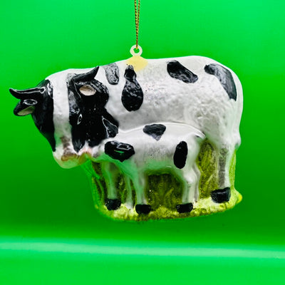 Kerstbal Koe met Kalf