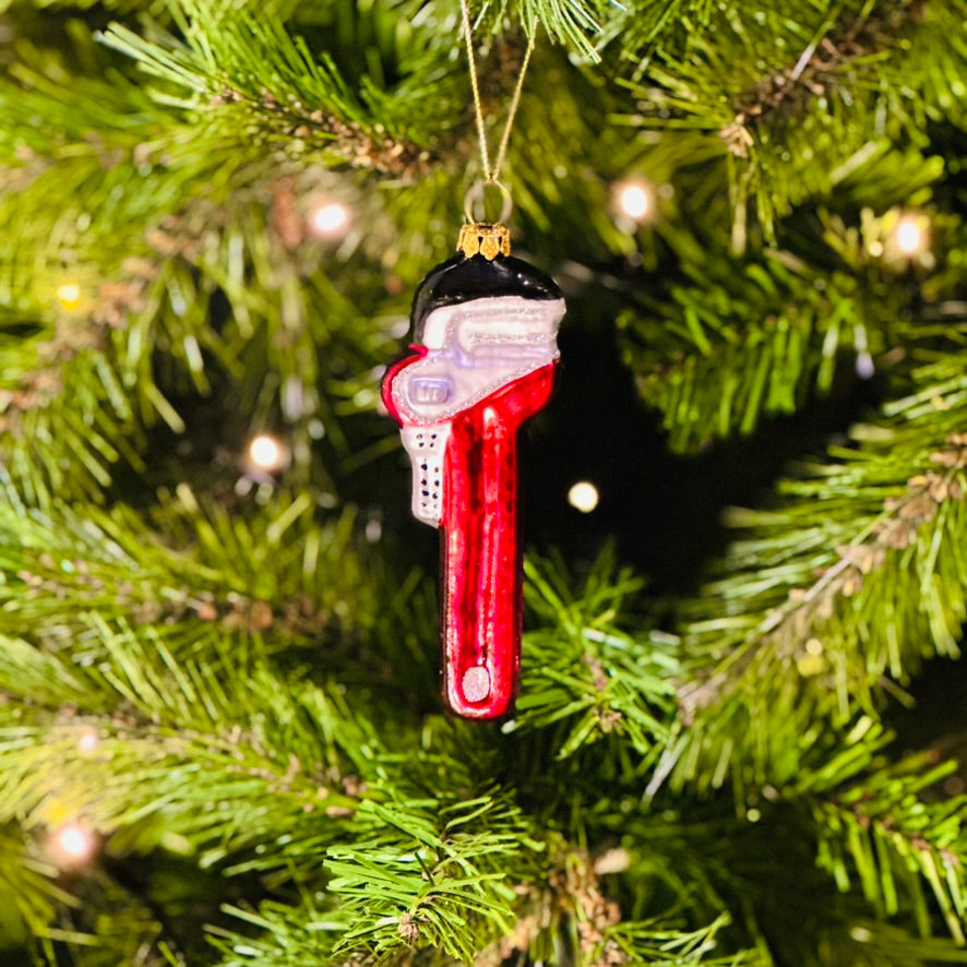 Kerstornament waterpomptang