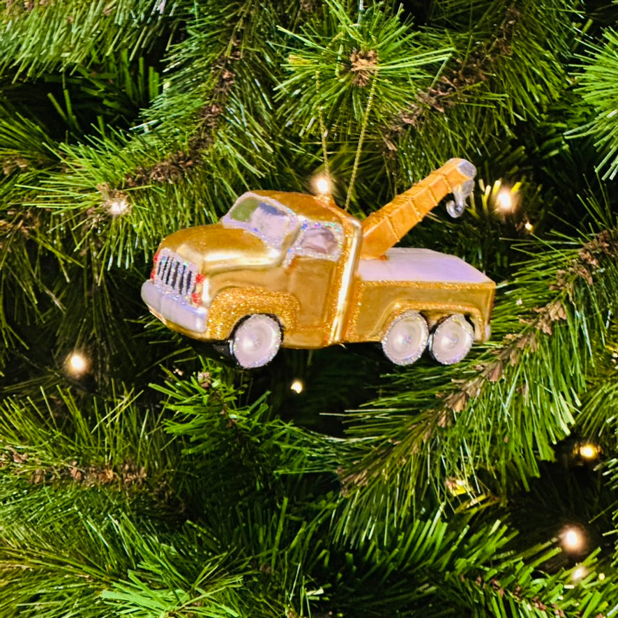 kraanwagen Kerstornament