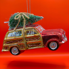 Kerstbal Kerstauto