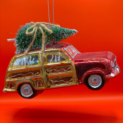 Kerstbal Kerstauto