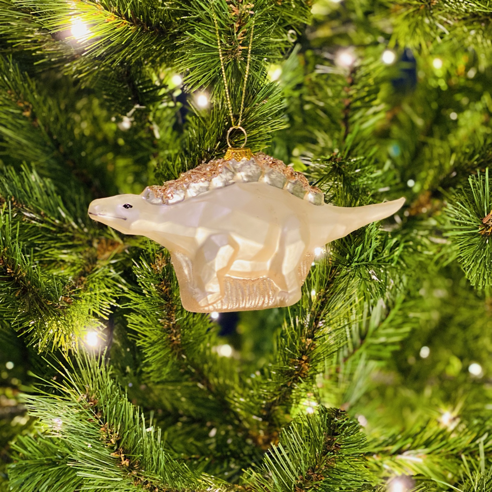 Kerstbal Dino Stegosaurus